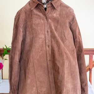 Brown SuedeGolden Bear San Francisco Shirt Jacket